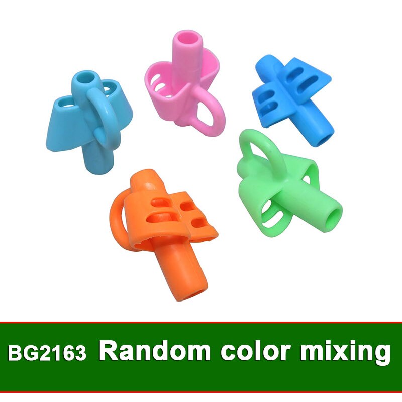 6Pcs Pen grip Two-Finger Grip Silicone Baby Learning Writing Tool Writing Pen Writing Correction Device Children Stationery