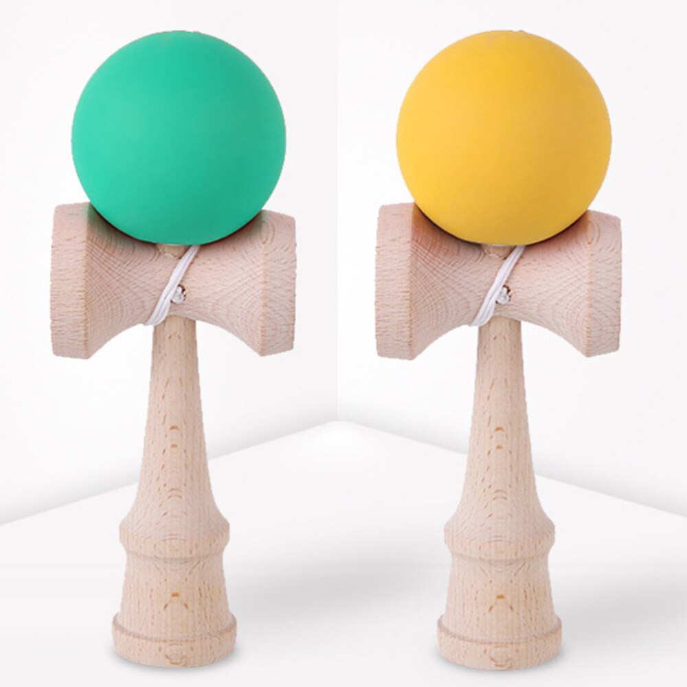 1 pc kendama legetøj træ færdigheder sværd kop boldspil pædagogisk udendørs sjovt legetøj til børn sport (tilfældig farve)