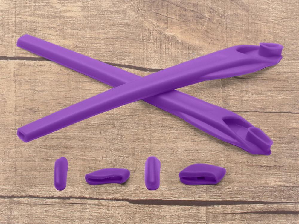 Vonxyz 20 + wybór kolorów spolaryzowane wymienne soczewki i skarpetki do uszu i noski do ramki Oakley Flak 2.0 XL: Purple