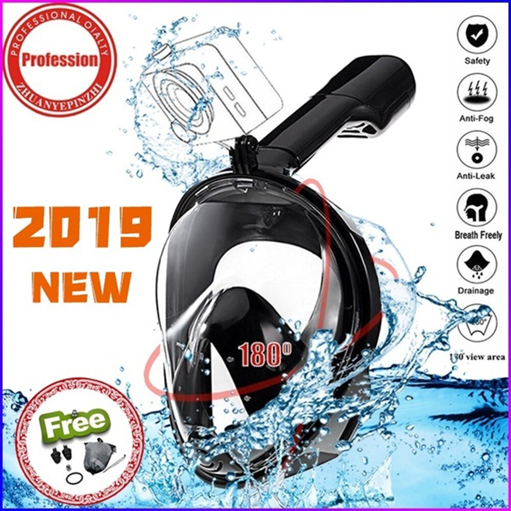 Anti-fog Detachable Diving Snorkeling Full Face Silicone Diving Mask Diving Equipment Goggles