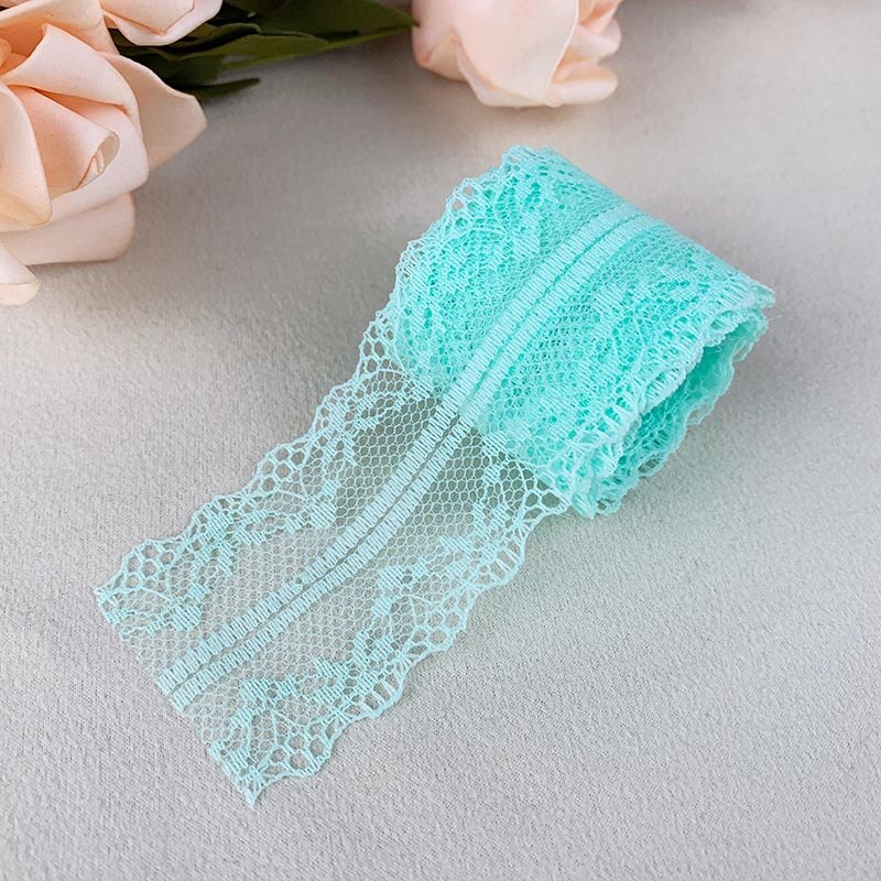 10 Yards 38mm ruban de dentelle filet brodé garniture de dentelle pour mariage fête rideau de noël décorations bricolage cheveux nœuds couture tissu: Pistolet En Métal