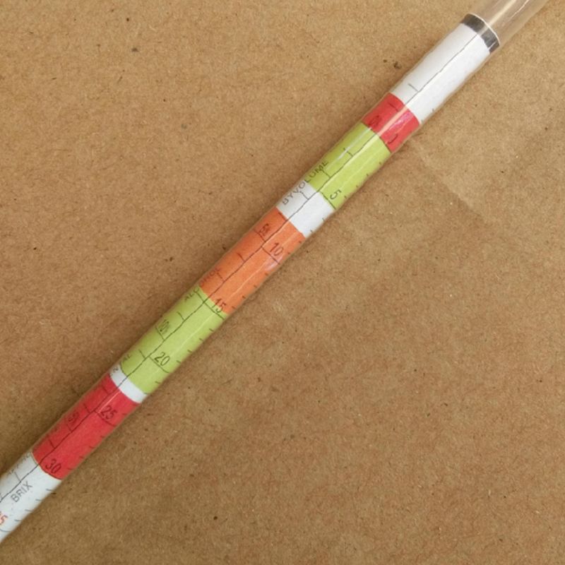 2pcs/set Triple Scale Hydrometer Self Brewed Wine Sugar Meter Alcohol Measuring for Home Brewing Making Beer Wine Mead
