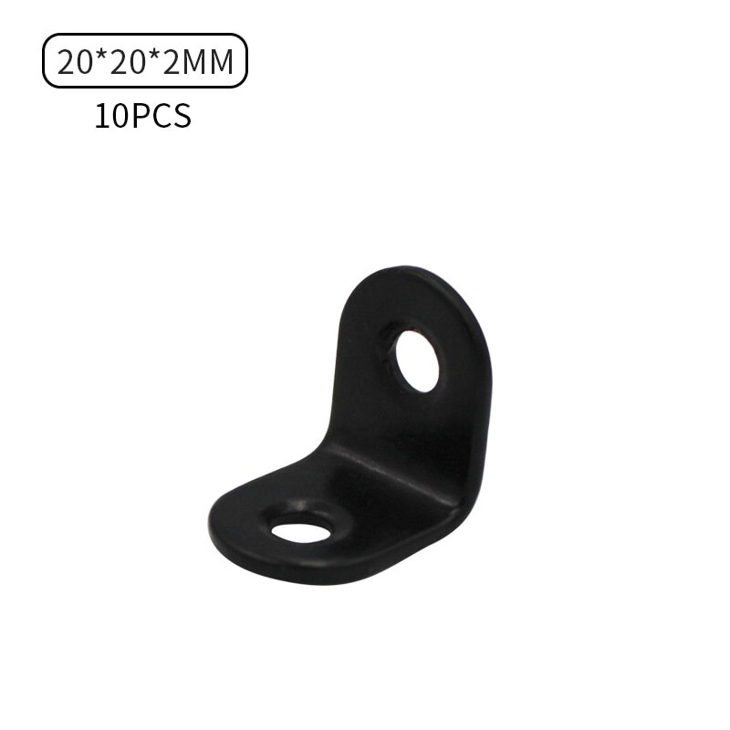 90 Angle L Shaped Shelf Bracket L Bracket Corner Code Wall Mount: 2x2cm