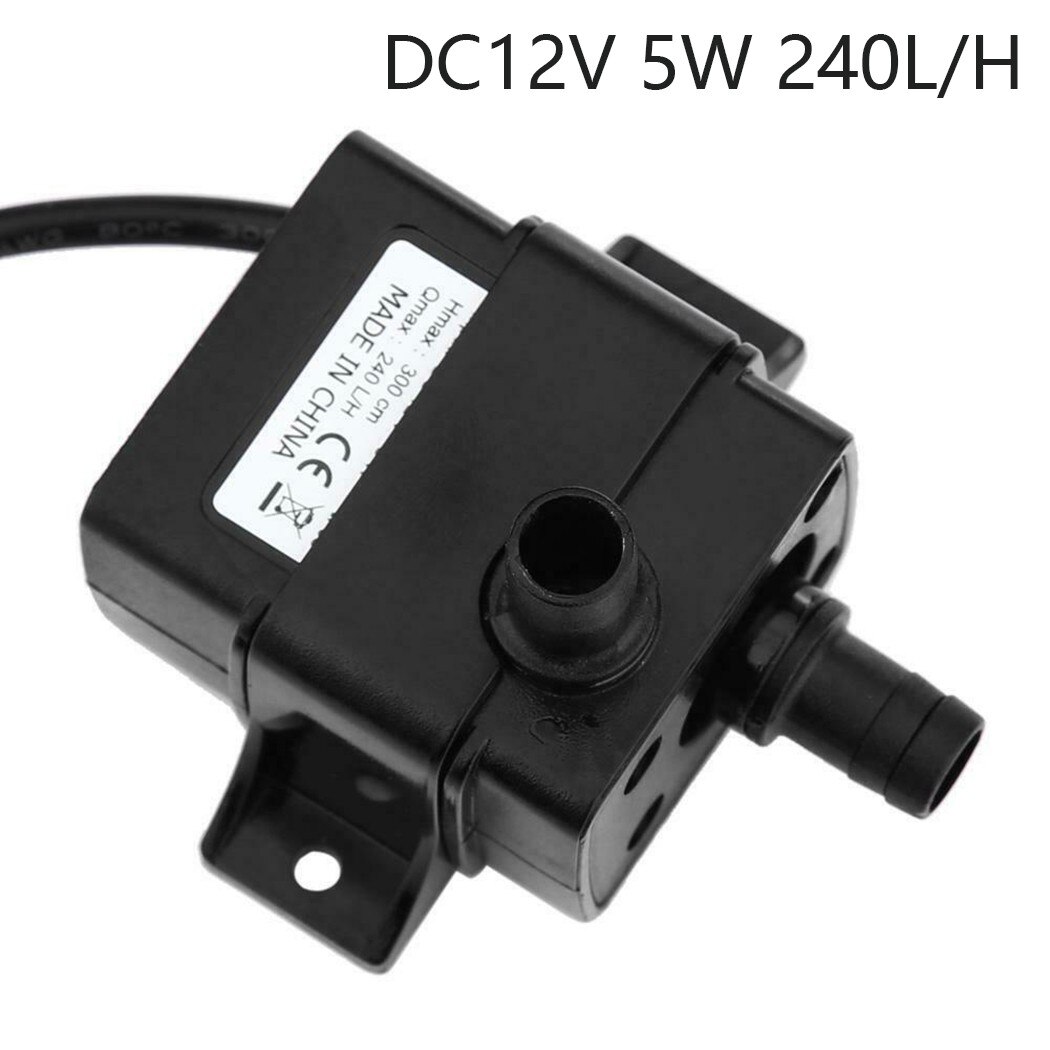 Water Water Pump 12V 240L/H 5W Brushless Car DC Micro Mini Submersible