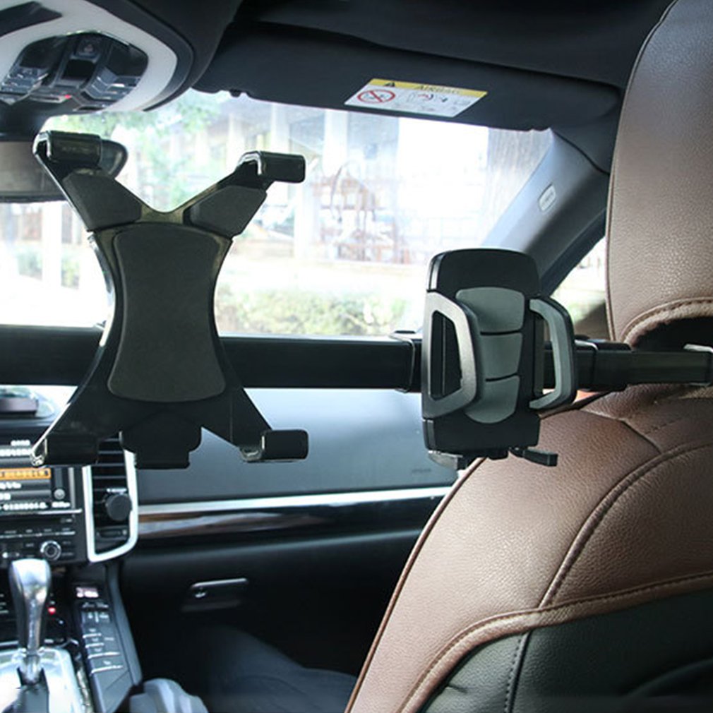 Car Tablet Rear Pillow Dual Bracket for Ipad Tablet Rear Seat Bracket Mobile Phone Holder 360 Degree Universal Joint Connection