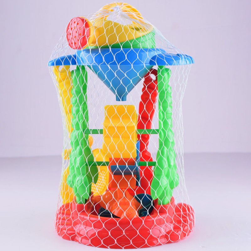 6 Pz/set Spiaggia Giocattolo Del Bambino Set Clessidra Scavo di Sabbia Strumento di Gioco Set Genitore-bambino Giocattoli Interattivi Per Bambini All&#39;aperto di Dragaggio strumenti: Default Title