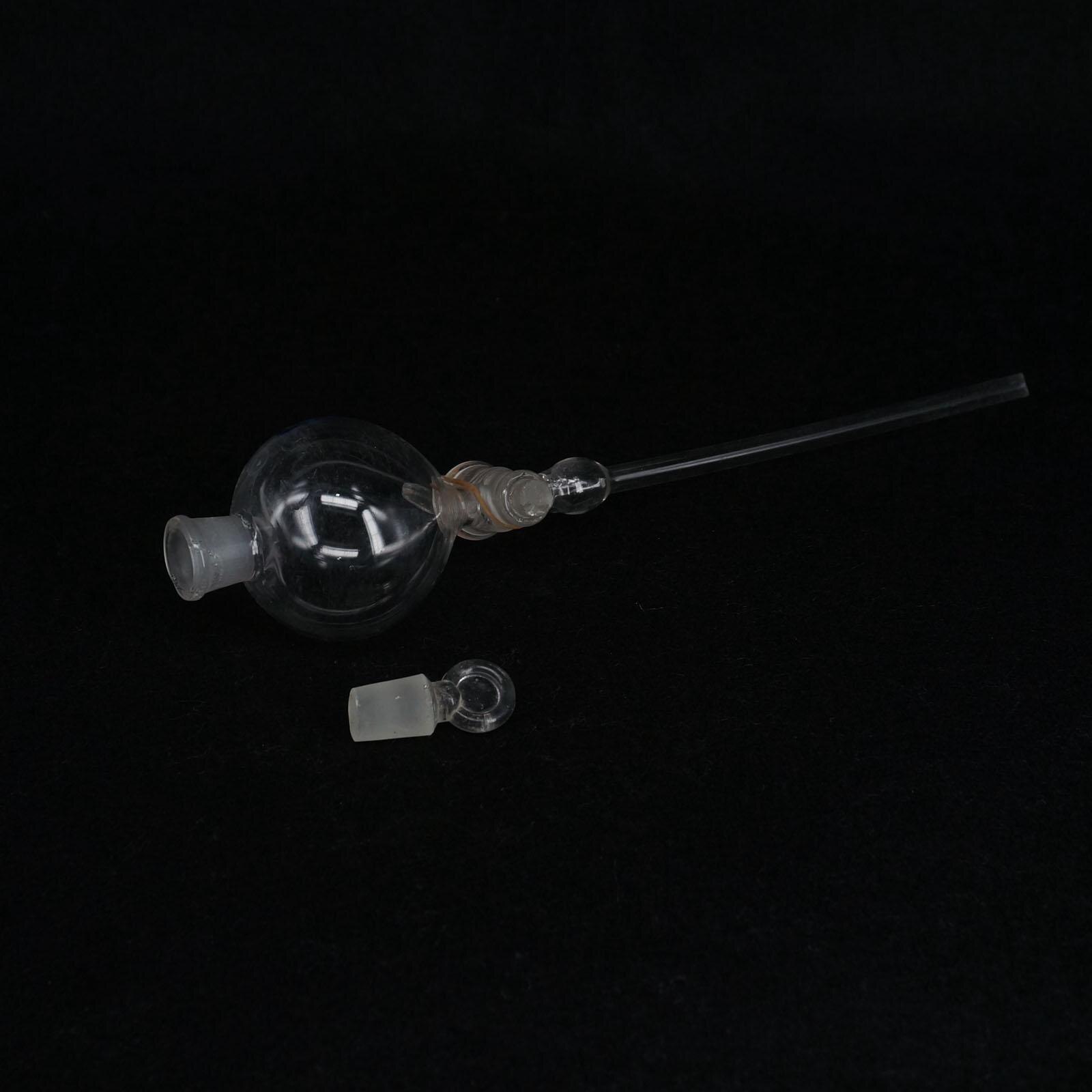 60ml Lab Glass Dropping Funnel Ball Shape With Glass Stopcock Metering Tool