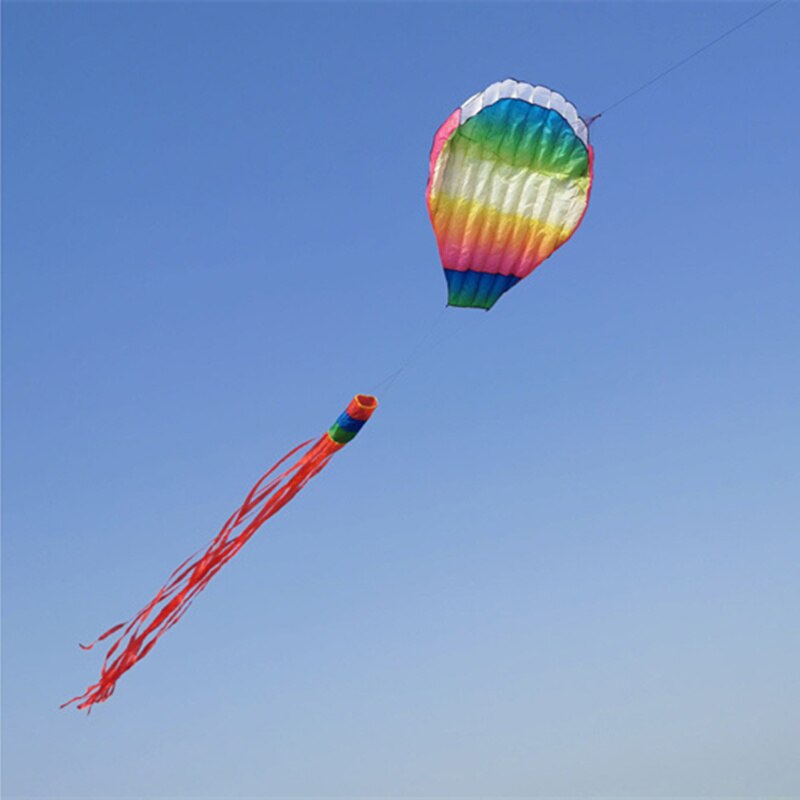 Inflable blando, cometa china de corazón rojo, globo de aire de dibujos animados, cometa para niños, cometa de cola larga de Color, juguetes deportivos de ocio para adultos al aire libre