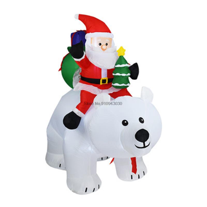 Ours polaire géant gonflable de 2M, décorations de noël gonflables, offre spéciale