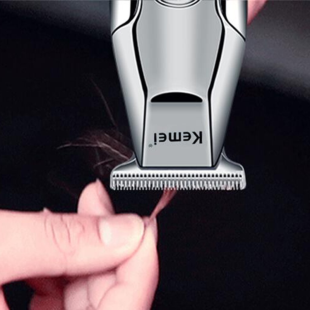 Cortadora de cabello eléctrica Kemei KM 5027 para hombres, práctico, inalámbrico, recortador de barba, afeitadora, maquinilla de afeitar, Barbero, enchufe europeo