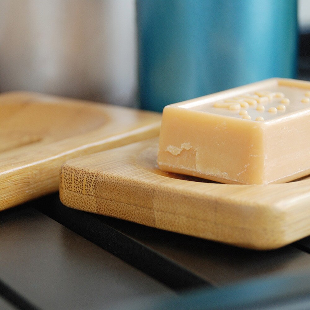 Natuurlijke Hout Zeep Lade Houder Schotel Opslag Bad Douche Plaat Thuis Badkamer Wassen Zeep Houder Organizer