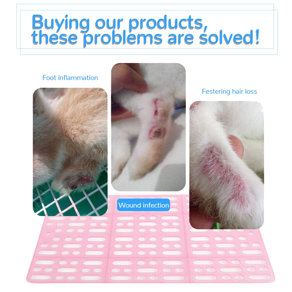 Kunststof roosters huisdier voetmat konijn cavia kat muis placemat kussen