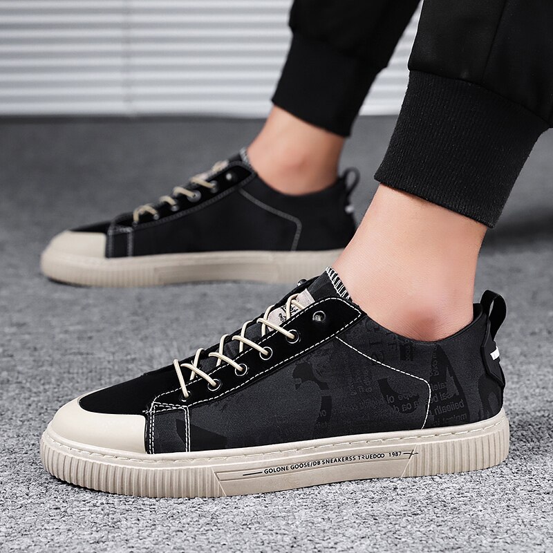 Canvas Schoenen Sneakers Mannen Schoenen Casual Lente Herfst Mannelijke Schoenen Voor Heren Leisure Wandelen Ademend Schoeisel Antislip
