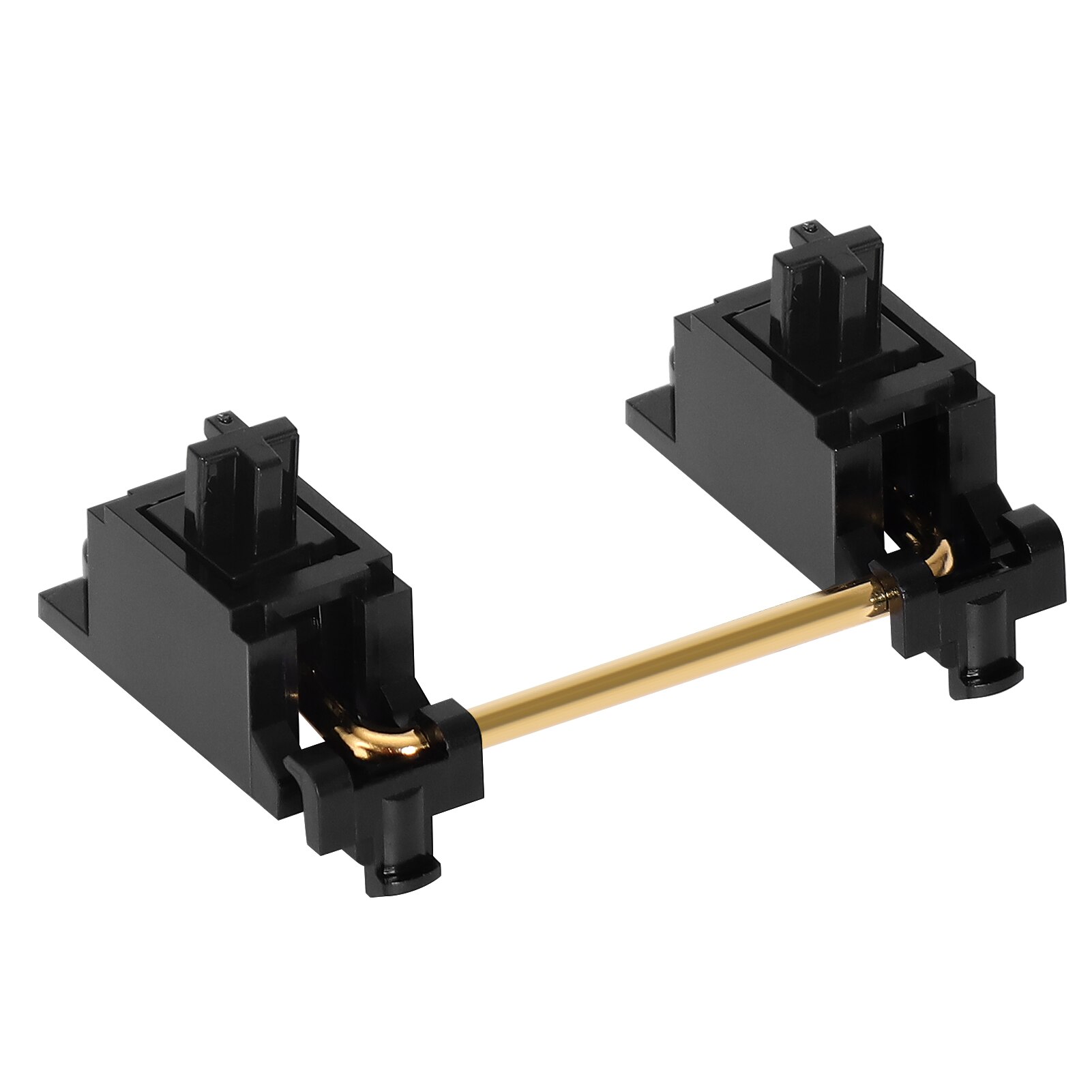 DUROCK-estabilizador de barra espaciadora de montaje en PCB, negro, dorado, V2, 2u, 6.25u, 7u, cables chapados en oro: V2 2U
