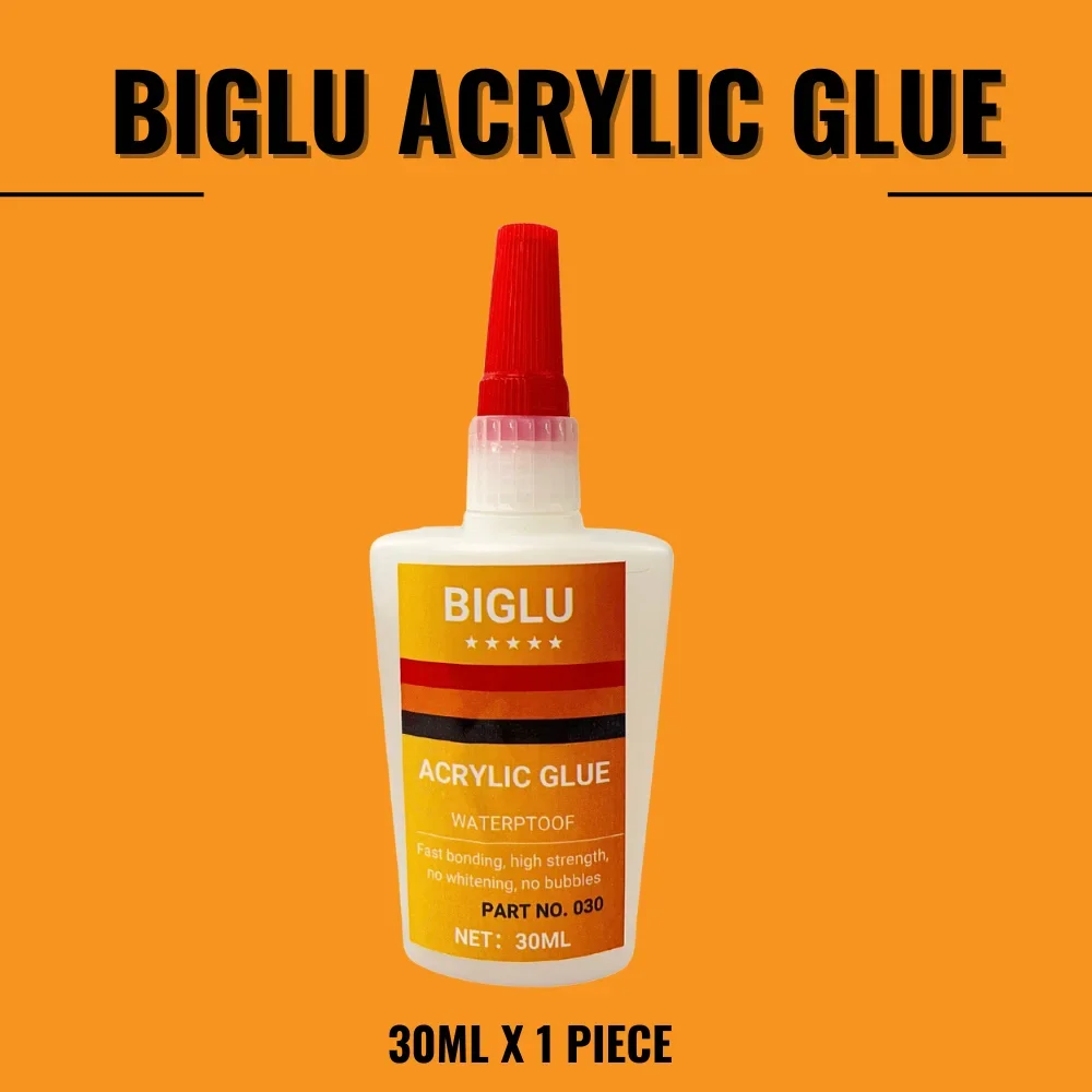 Transparenter flüssiger Sofortkleber für Acryl, organisches Glas, PMMA-Gremium, PC, 30 Sekunden schnelles Binden, wasserfester Kleber: Gefärbt