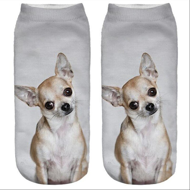 3D Afdrukken Kinderen Sokken Hond Mode Unisex Jongens Meisjes Christmas Sokken Lage Ankle Grappige Sok Voor 8-16T Kids: 26