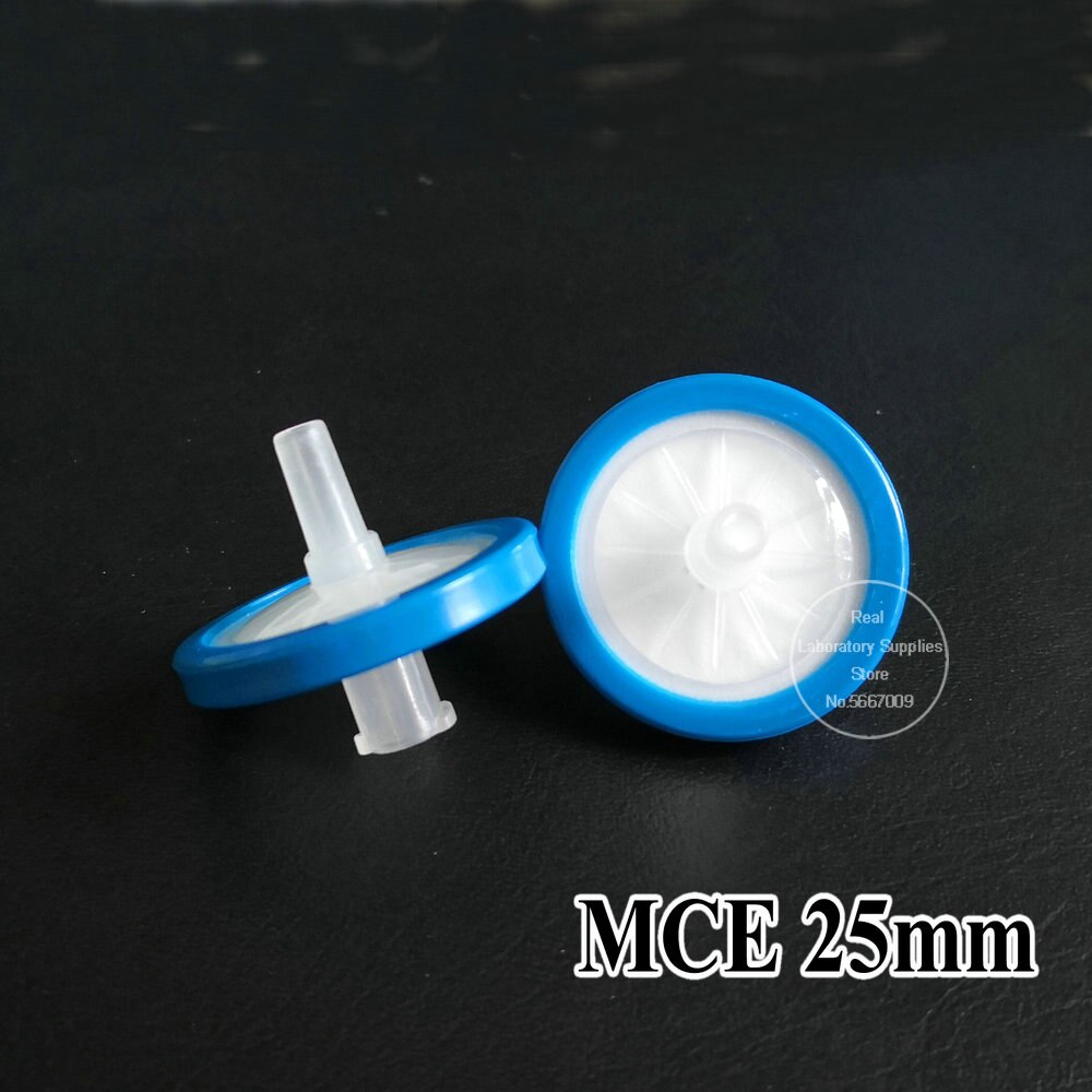 100 Stks/zak Lab 13Mm 25Mm Mce/Nylon/Pp Spuit Filter Filtermillipore Membraan Microporeuze Filtratie
