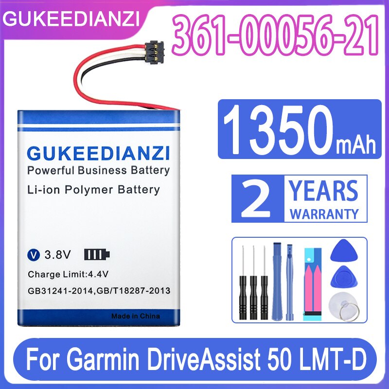 1350 mah replacement battery for garmin driveassist 50 361-00056-21 -d driveluxe 50 lmthd big power battery: 361-00056-21