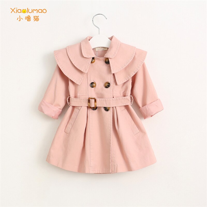 Kids Windjack Trenchcoat Kinderen Wind Jas Meisje Peuter Jas Geul Voor Kinderen Herfst Winter 3-8Y Formele Kind Jas