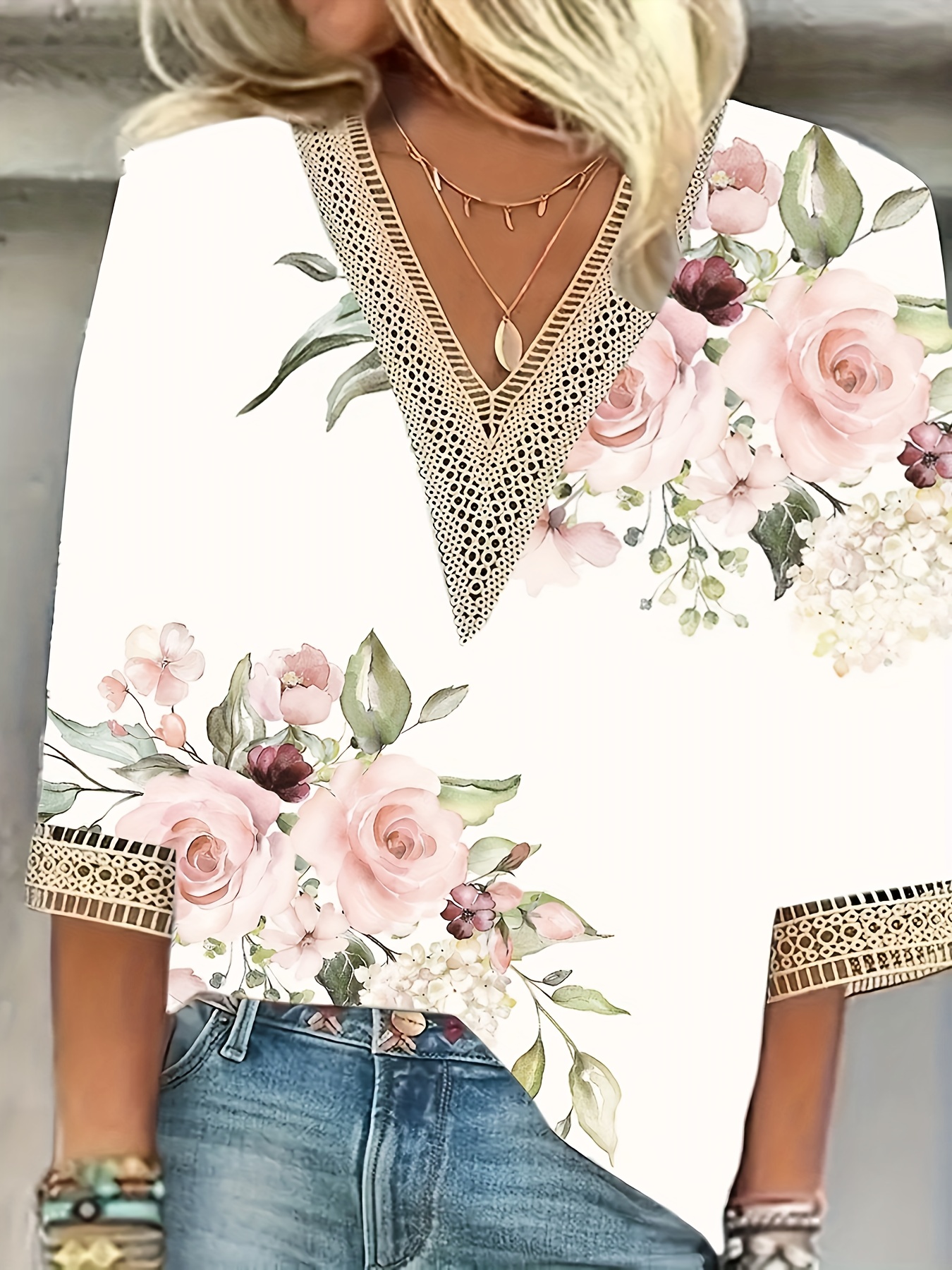 Temperamento camisa suelta de mujer blusa Casual de camisa de mujer de manga larga Top de fin de semana de vacaciones