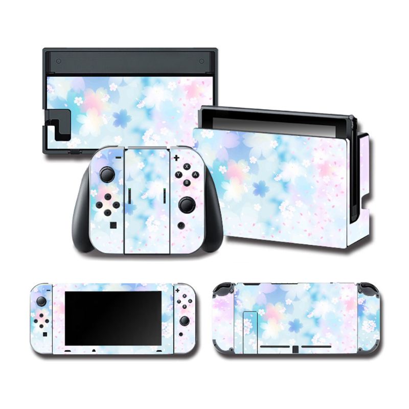 1Set Full Body Skin Kleurrijke Sticker Art Decals Voor Ns Switch Console Controller: Color D