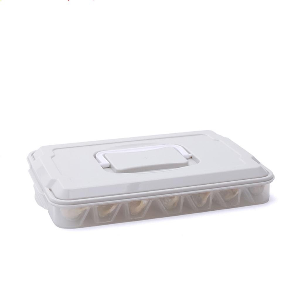 Multi-layer Dumplings Container Plastic Voedsel Doos Thuis Keuken Verse Luchtdichte Doos Koelkast Organizer: 1 tier gray