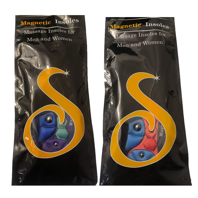 Magnetische Therapie Massage Einlegesohlen Fuß Akupressur Verbesserte Magnetische Einlegesohle Punkt Therapie Füße Körper Detox Einsatz Orthopädische Pads: Dark Grau / 1
