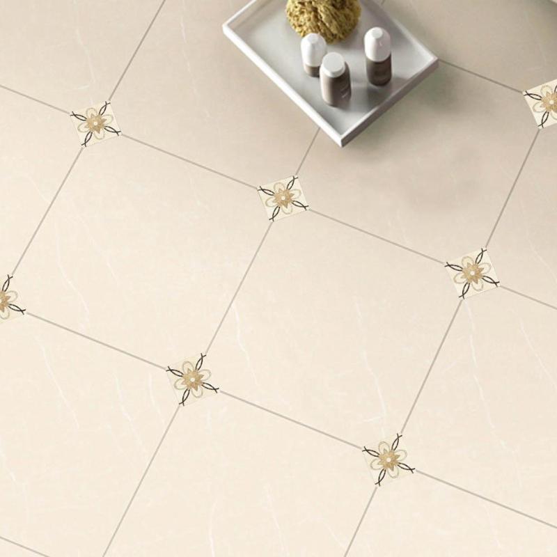10pcs Adhesive Tiles Stickers Art Diagonal 3D Floor Sticker Vintage Pattern Art Decorative Accessories for Kitchen Bedroom
