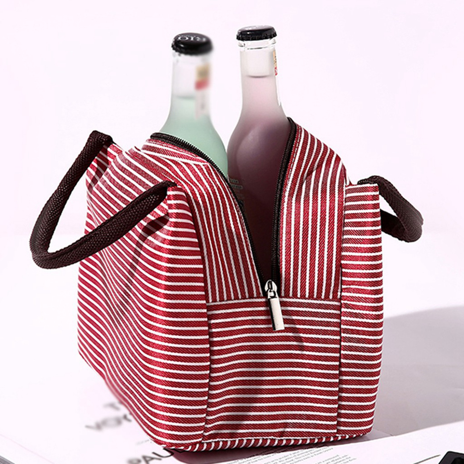 Lunch Bag Handle Insulation Cooler Bag For Women Kid Lunch Box Picnic Travel Portable Food Storage Breakfast Thermal Food Bag