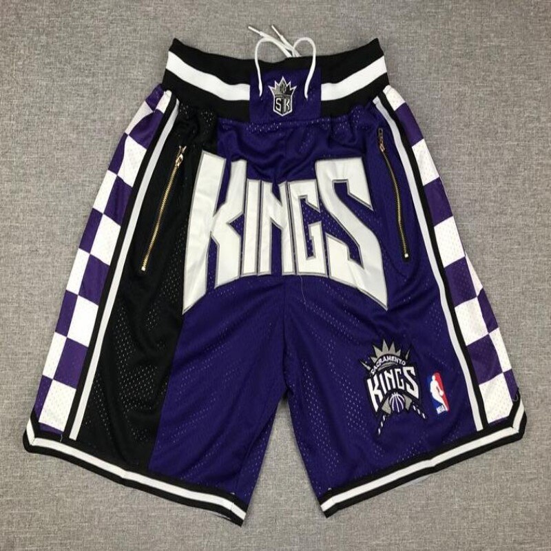 Sacramento Kings Men Just Don Retro Hardwood&#13;Classics NBA Embroidered pocket Basketball Shorts: 1 / XXL