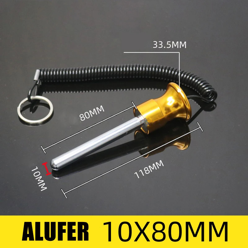 Magnetische bout Gym krachtapparatuur Gewichtsplaat Aanpassing Riemlijn Magnetische plug Pin Hoofd Fitnessapparatuur Accessoires: Ivoor