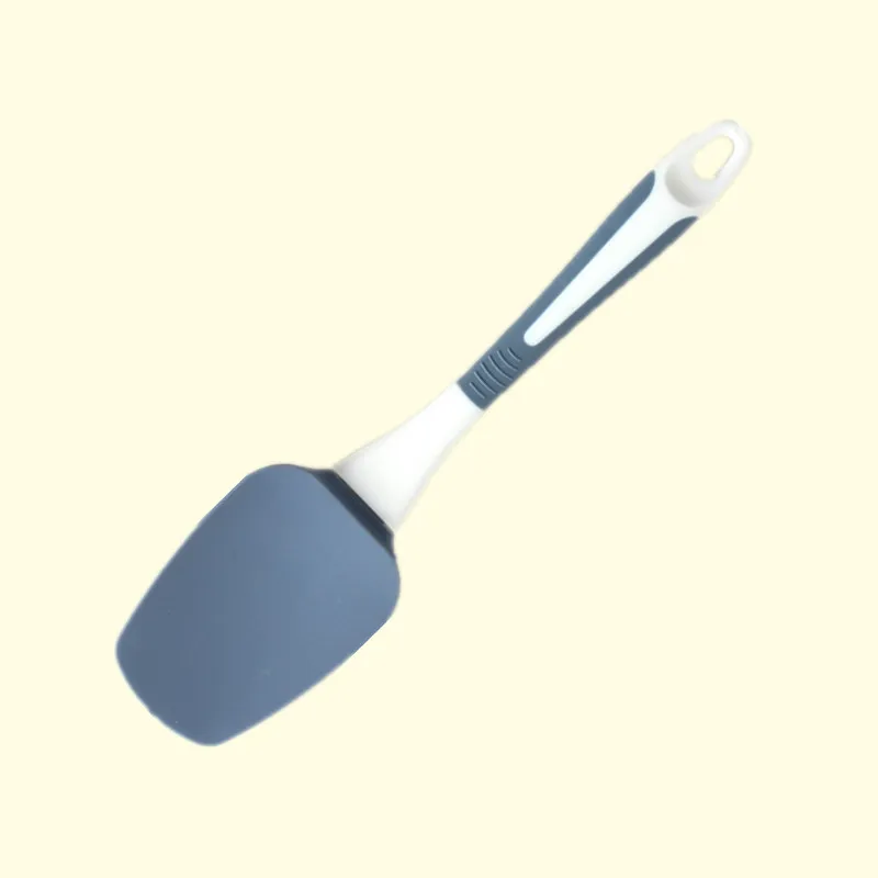 1 stk. silikonspatelsett ikke-pinne varmebestandige spatler vender til matlaging baking blanding kjøkken bakeverktøy spatel: Brun