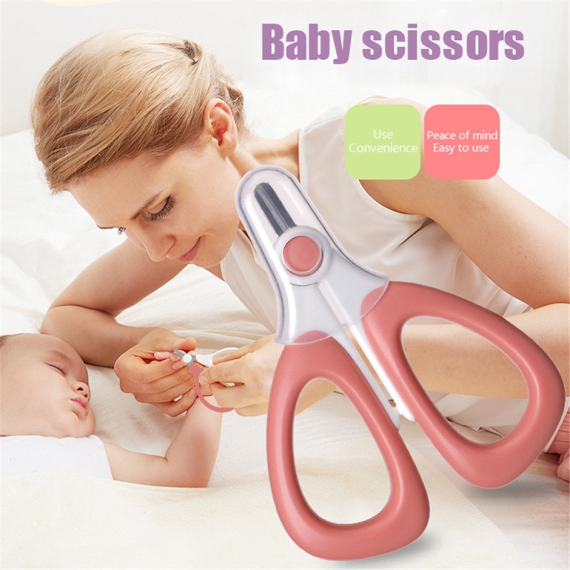 Segurança prego clippers tesoura cortador para o bebê recém-nascido conveniente diariamente concha do prego do bebê tesoura manicure ferramenta do prego do bebê tesoura
