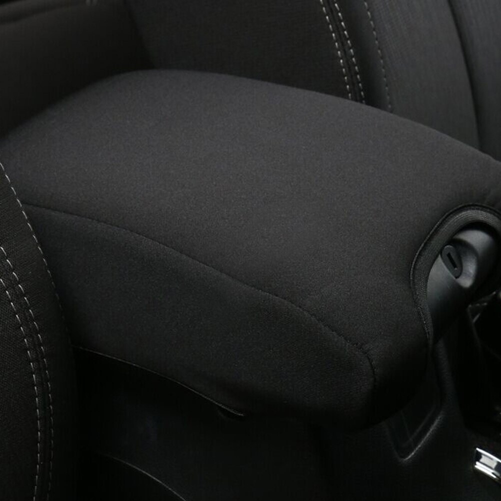 Car Armrest Center Consoles Cushion All Seasons Universal Auto Seat Cushion for Wrangler (Black)