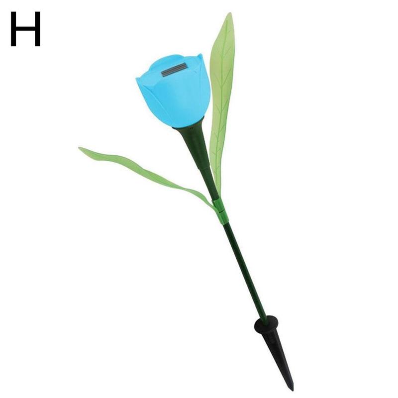 LED Solar- Simulation Tulpe Blumen- Licht Hause Dekorative Garten Rasen Blume Dekor Tulpe Landschaft Wasserdichte Lampe Leuchtet Lig G9t1: H