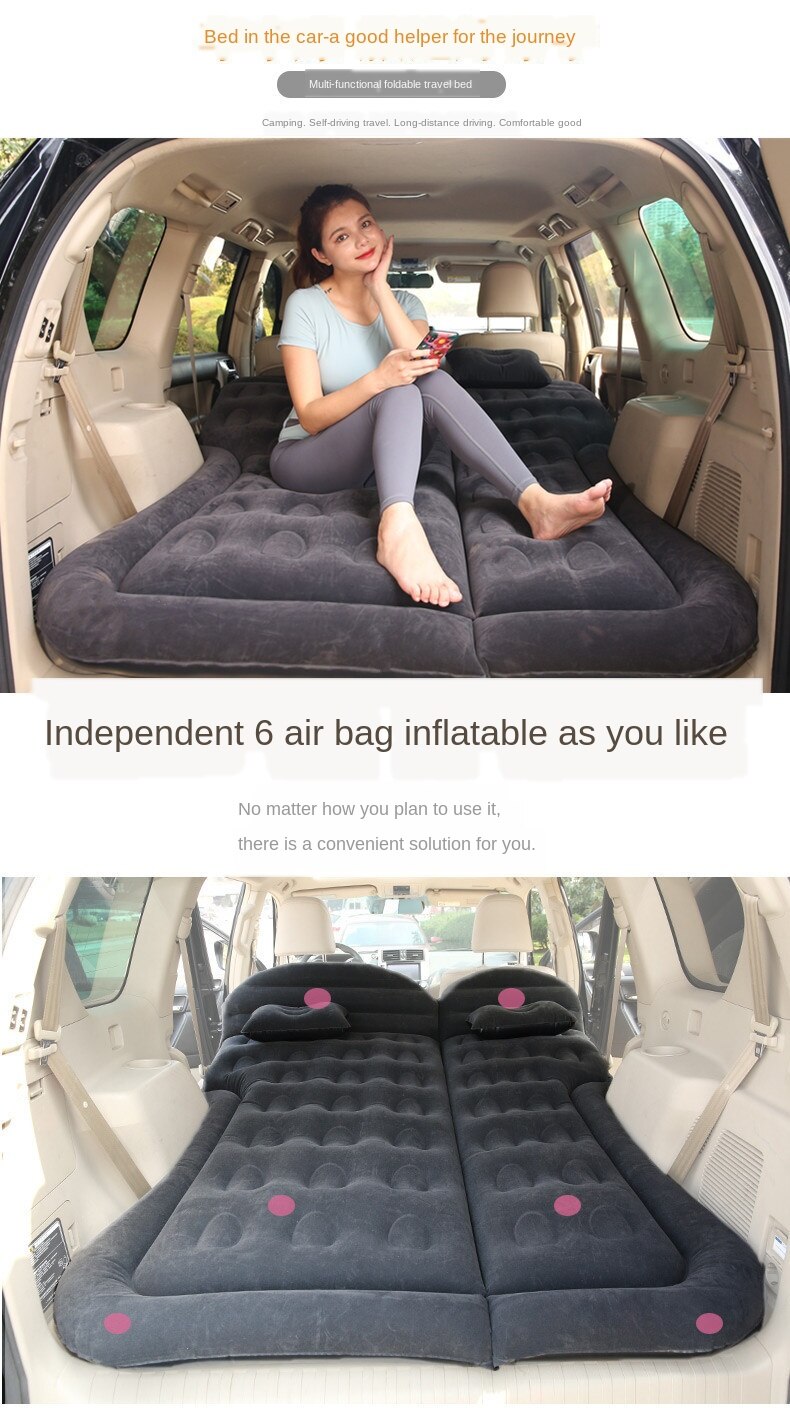 Vehicle-Mounted Inflatable Bed SUV Special Car Trunk Mattress Travel Folding Air Cushion
