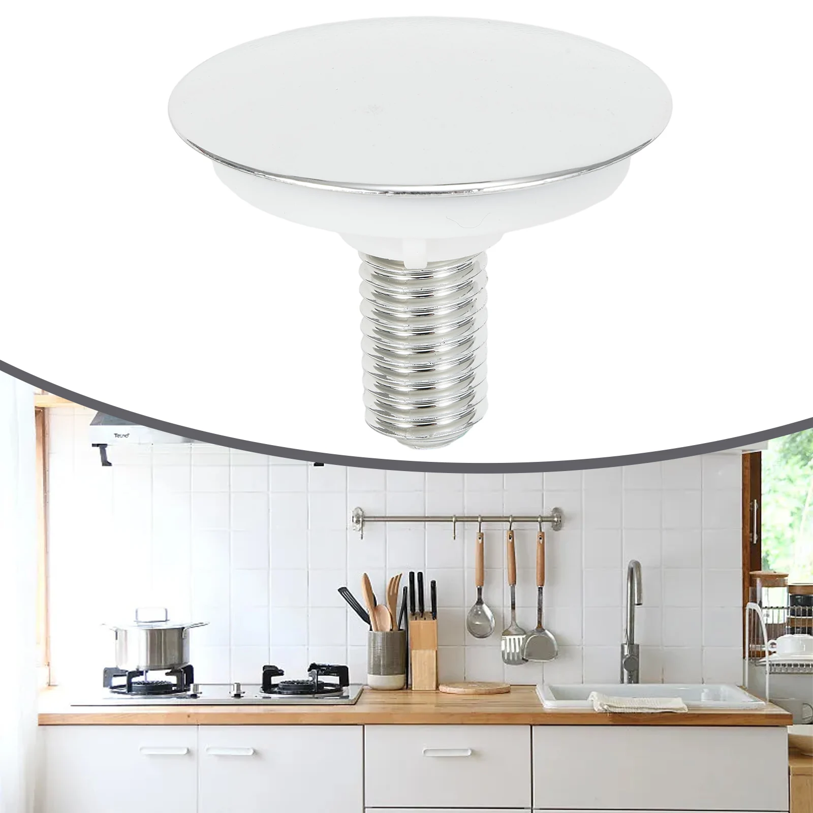 1 Uds. Tapa de tapón para orificio de grifo, tapón ciego para fregadero de cocina, cubierta de tapón de placa con orificio para lavabo, agujeros de desbordamiento blancos de plástico ABS