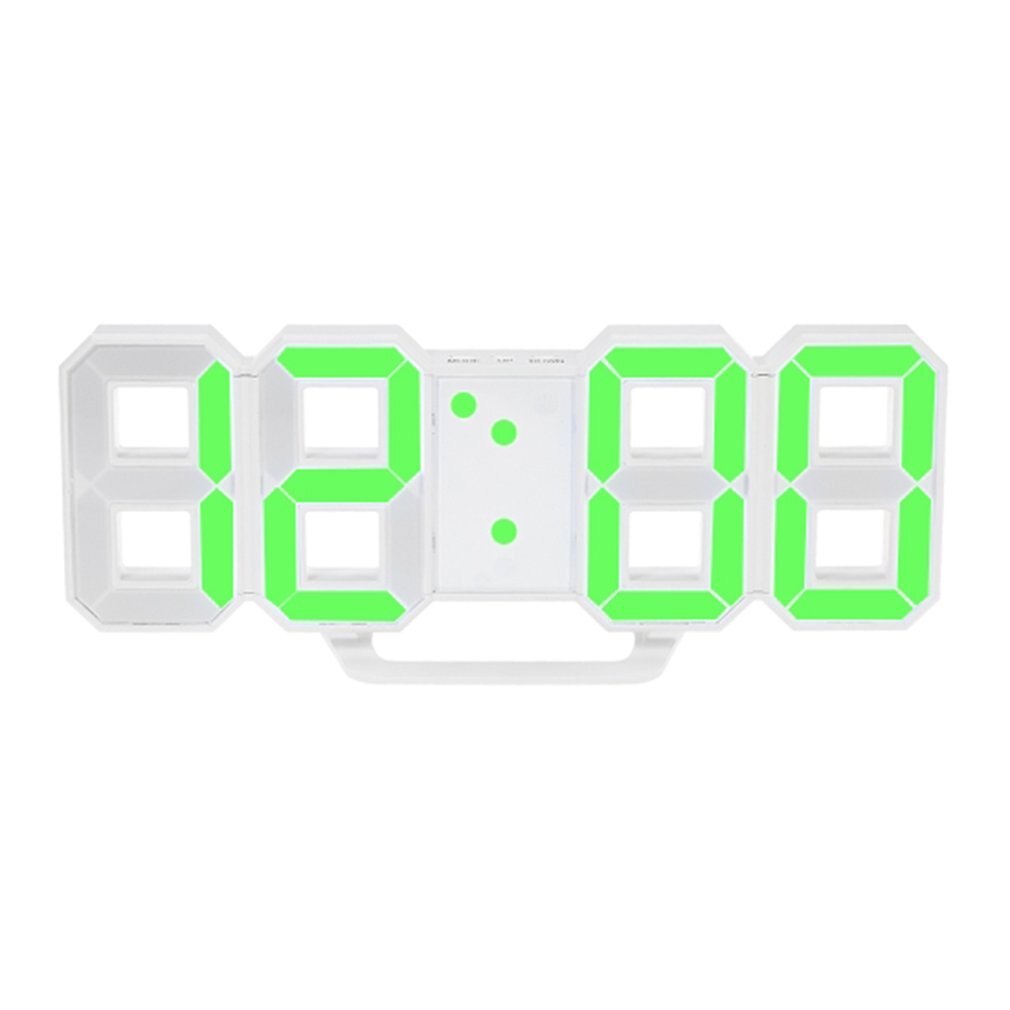 Multifunktions digital led-väggklocka temperaturdisplay klocka timer vintage heminredning timer väggklockor: Grön