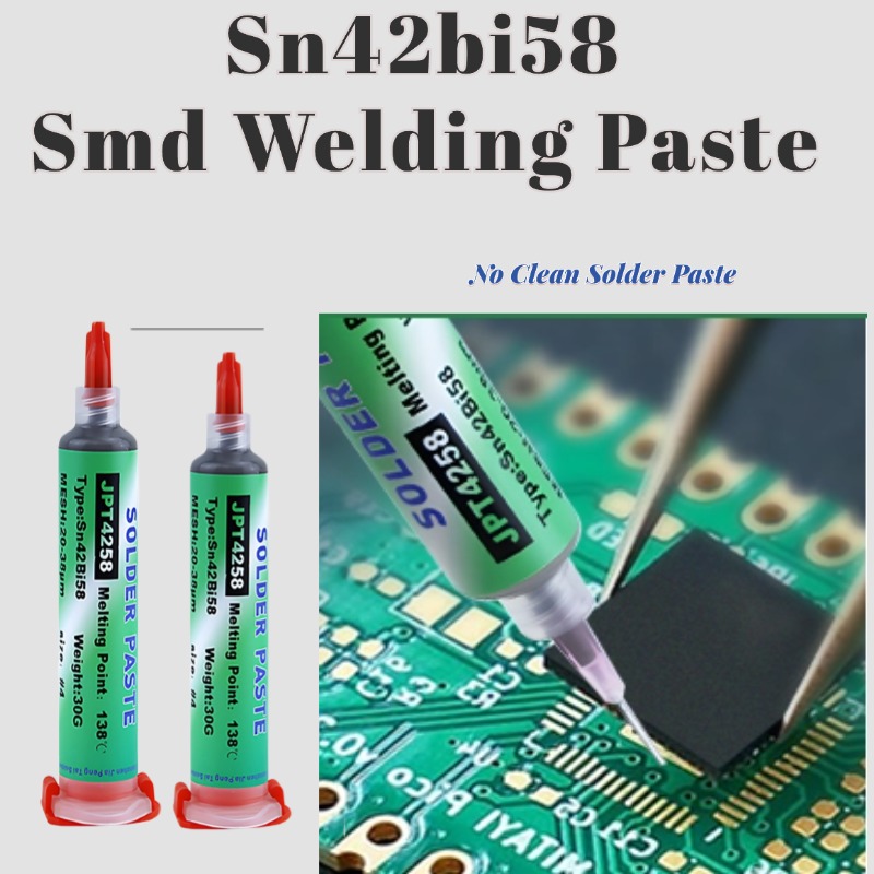 Sn42 bi 58 smd svejsepasta, reparationslodepasta blyfri sprøjte ingen ren lodepasta lavtemperatur reparationssvejsepasta