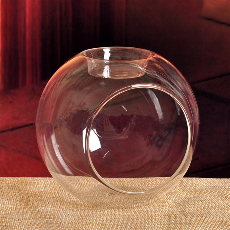 Glass Ball Candle Holder Terrarium Bauble Transparent Vase Wedding Home Decor