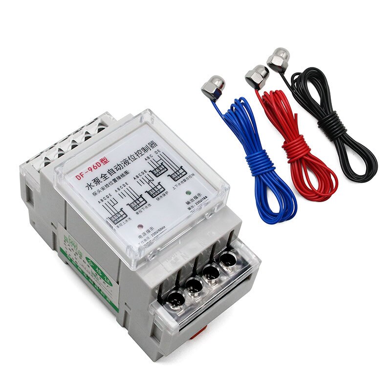 DF-96D D Automatische Water Level Controller Schakelaar 220V Tank Vloeistofniveau Detectie Sensor Porbe Waterpomp Controller Controle: New DF96D / 5M Porbe