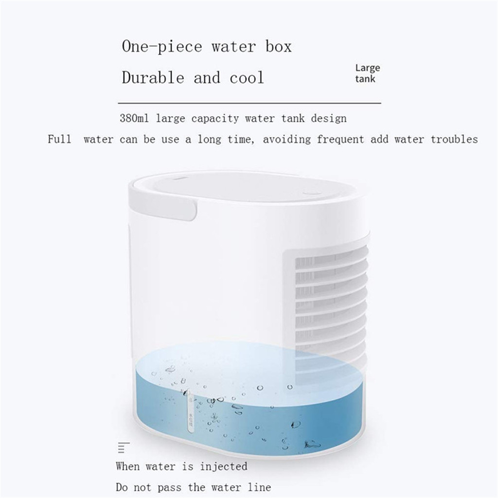 Mini Portable Air Conditioner Energy Efficient Conditioning Desktop Cooling Small Colorful Smart Home Multi-function Summer Fan