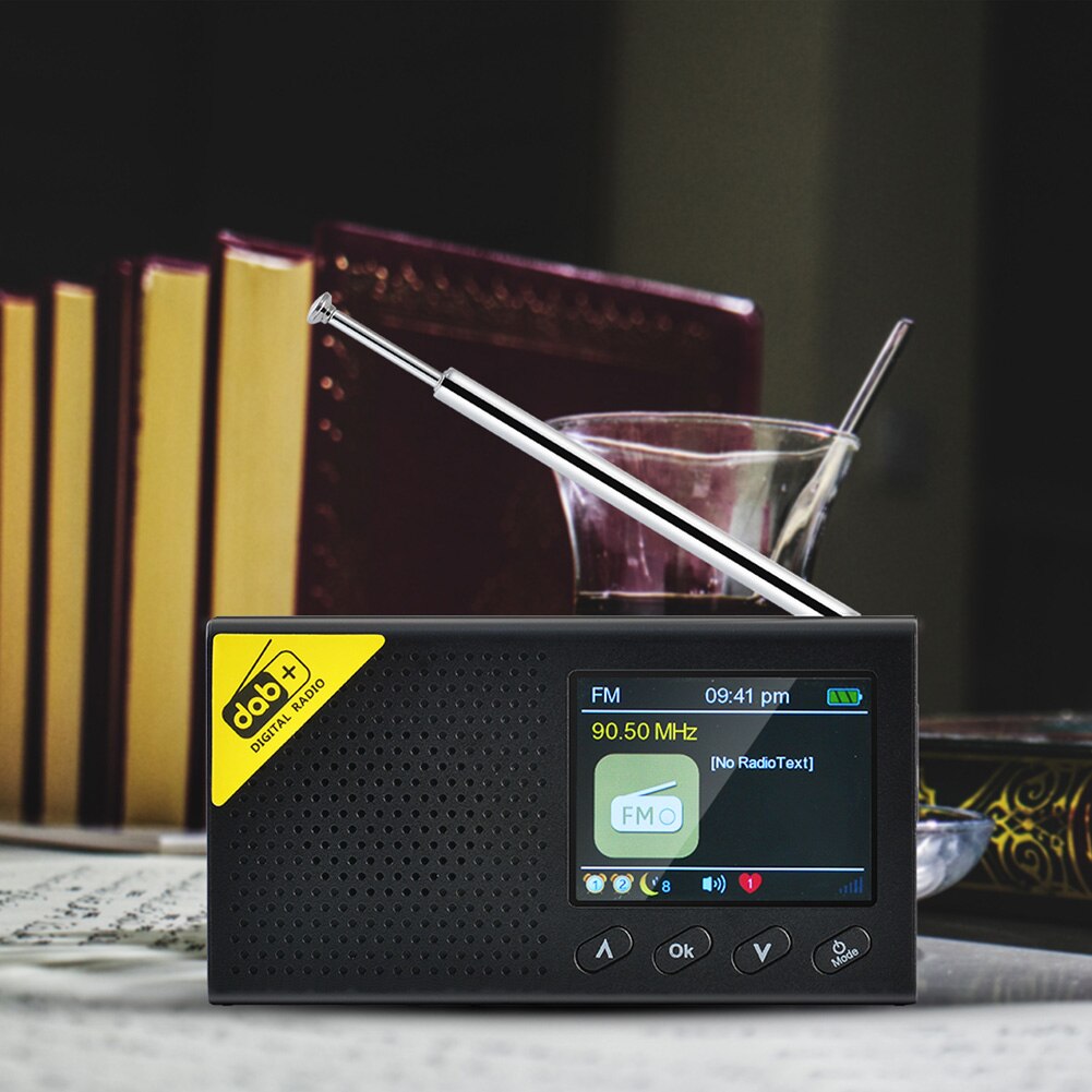 Couleur écran numérique Radio FM récepteur lecteur de musique Rechargeable Mini Portable DAB Portable Bluetooth 5.0 maison stéréo voiture MP3