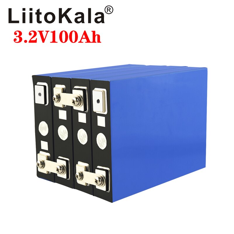 Liitokala 3.2v 100ah batteripakke lifepo 4 12v 24v 3c 270a lithium jern phospha 100000 mah motorcykel elbil motorbatterier