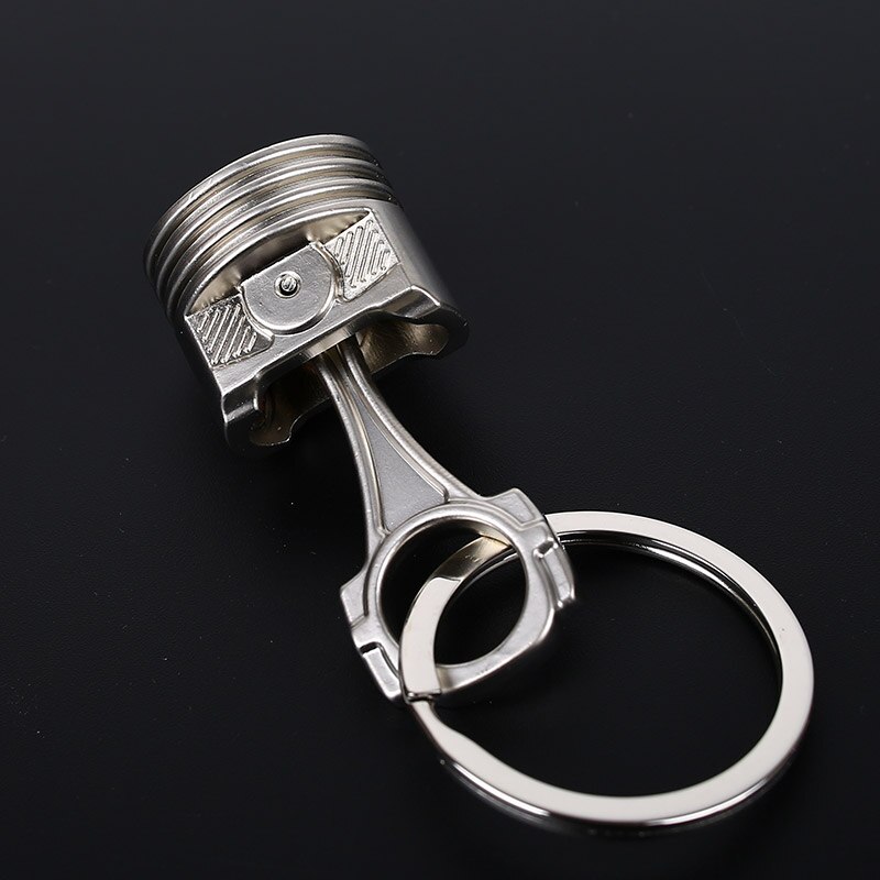 De cromo en del motor plateado pistón llavero cadena llavero llave Fob al por mayor cromo de plata de Color disponible: Big Piston Matte