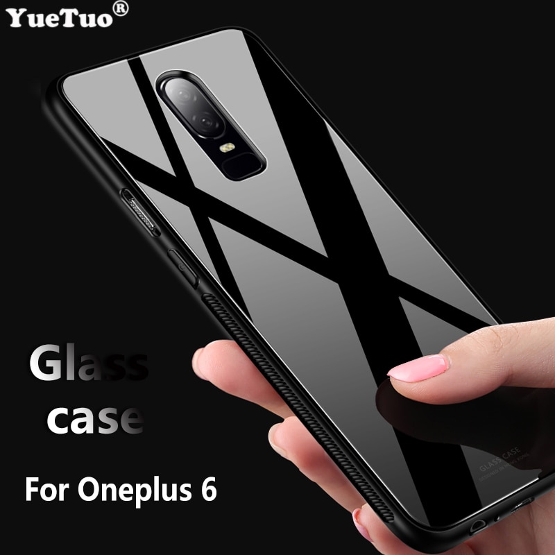 YUETUO tpu Tempered glass Mirror original armor phone backetui,coque,cover,case for oneplus one plus 6 for oneplus6 accessories