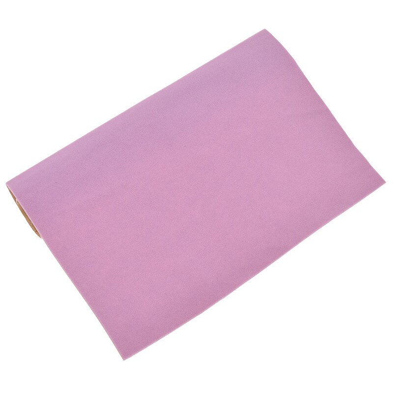 A4 adhésif velours flocage tissu couleur unie tissu pour vêtements chaussures sacs bricolage accessoires de couture à la main: Pink
