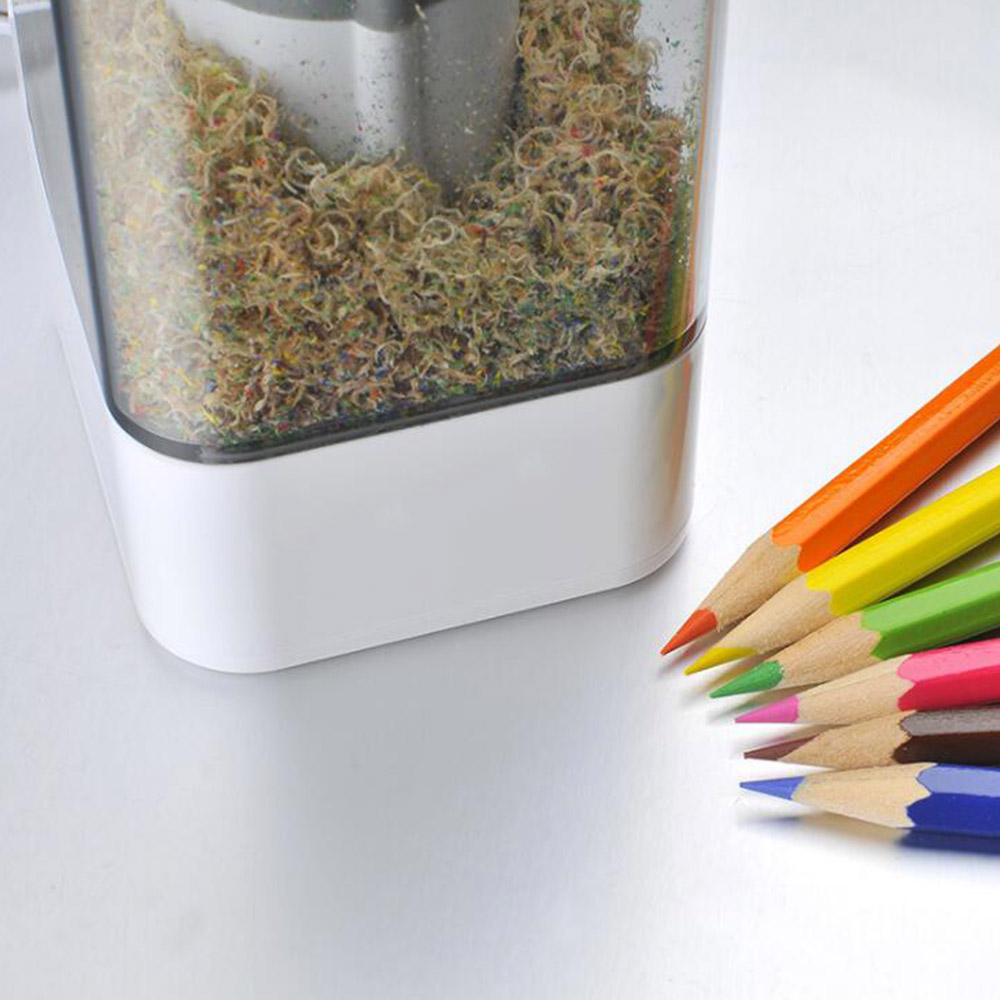 Electric Pencil Sharpener Automatic Electronic And One Hole Plug In Use Safety For Kids