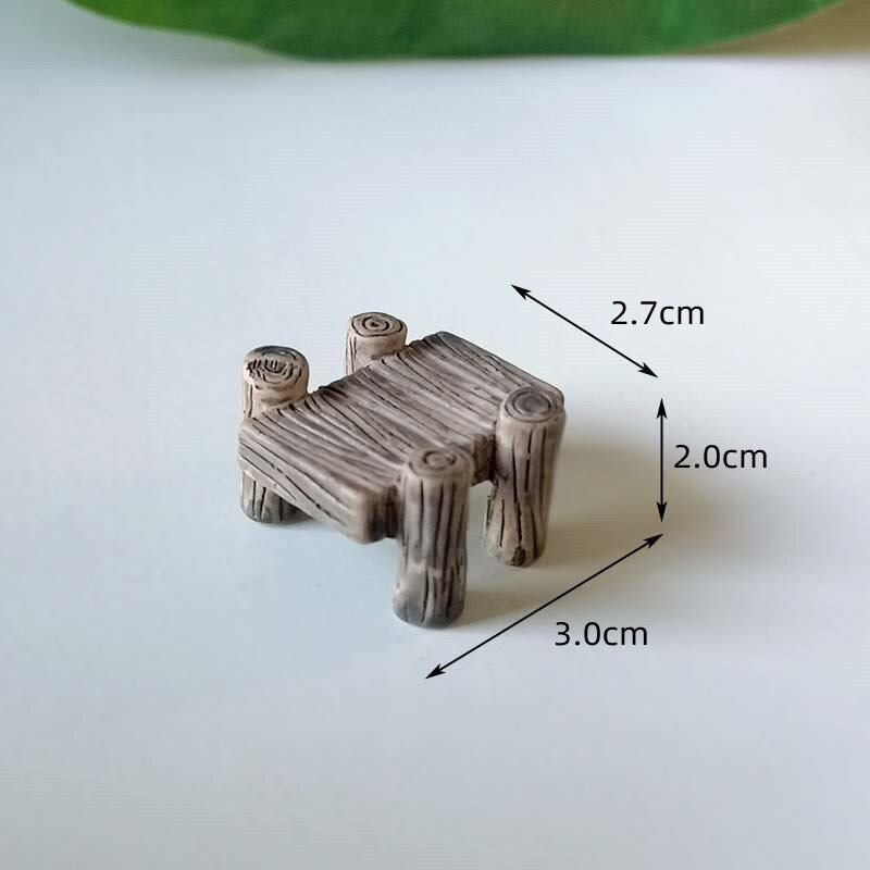 Escalera de camino de paso de piedra gris, accesorios de bricolaje para decoración de jardín, casa, Mini artesanía, micropaisajismo, 2 uds.: 3