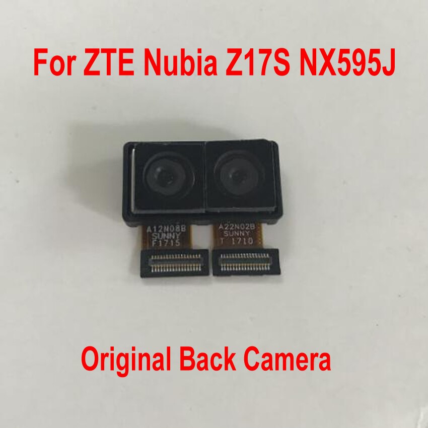 Original Good Working Main Flex Big Rear Back Camera Module For ZTE Nubia Z17S NX595J Mobile Phone Cable Parts